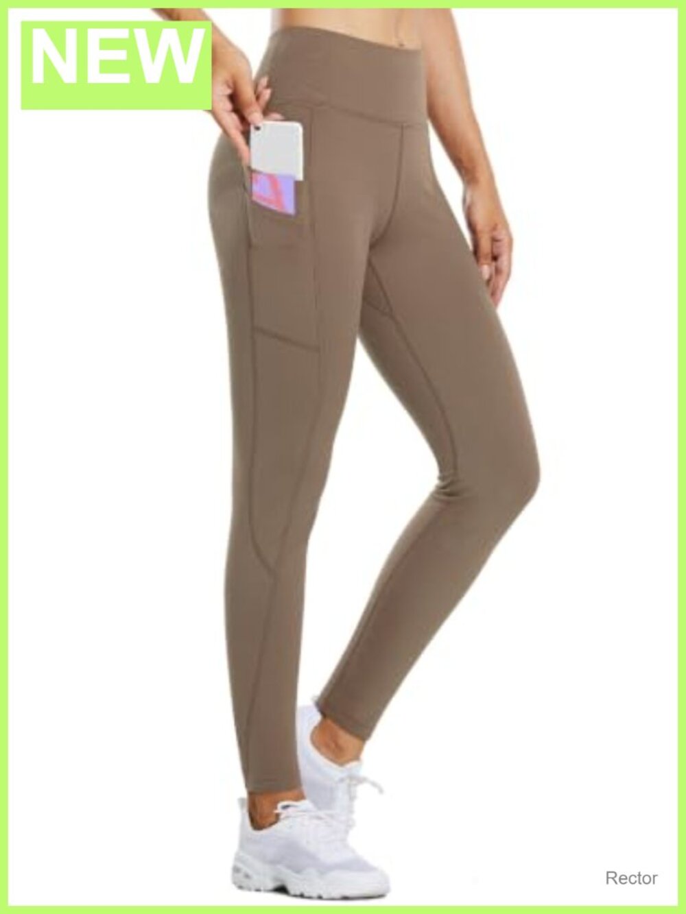 Fleece Lined Thermal Leggings High Waist Tummy Control Pockets